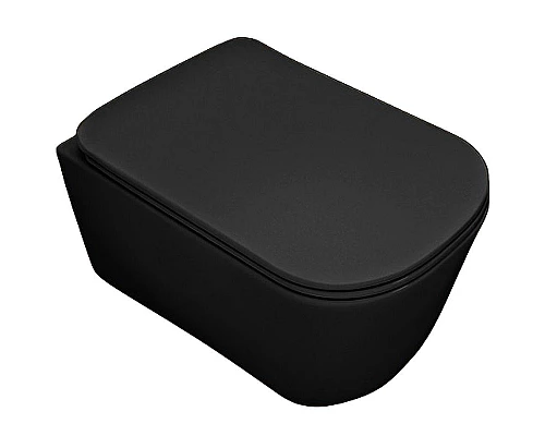 Купить Унитаз Kerasan Tribeca 511431 подвесной Черный матовый без сиденья в магазине сантехники Santeh-Crystal.ru