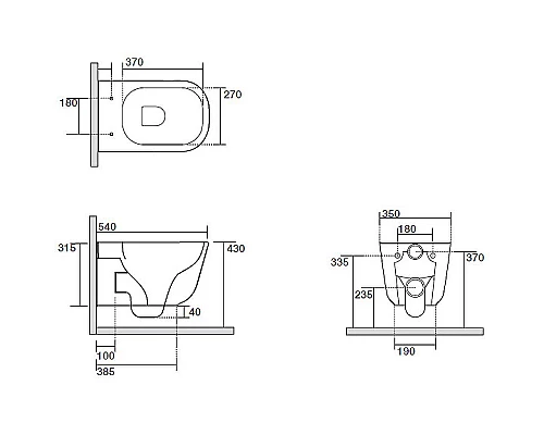 Купить Унитаз Kerasan Tribeca 511481 подвесной Nocciola без сиденья в магазине сантехники Santeh-Crystal.ru