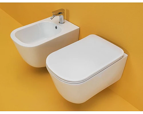 Заказать Унитаз Kerasan Tribeca 511430 подвесной Белый матовый без сиденья в магазине сантехники Santeh-Crystal.ru