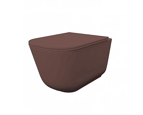 Заказать Унитаз Kerasan Tribeca 511475 подвесной Borgogna matt без сиденья в магазине сантехники Santeh-Crystal.ru