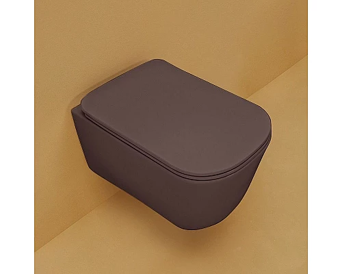 Заказать Унитаз Kerasan Tribeca 511475 подвесной Borgogna matt без сиденья в магазине сантехники Santeh-Crystal.ru