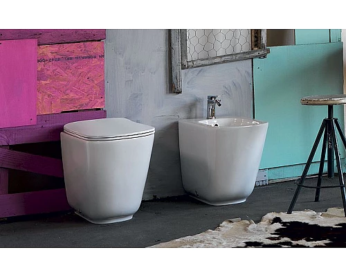 Заказать Унитаз Kerasan Tribeca 511830 приставной Белый матовый без сиденья в магазине сантехники Santeh-Crystal.ru