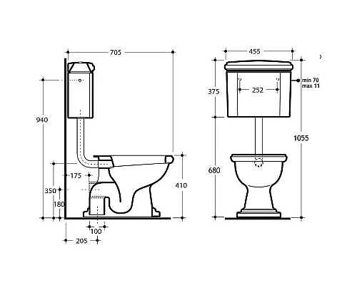 Купить Унитаз компакт Migliore Bella 20620 без бачка и сиденья в магазине сантехники Santeh-Crystal.ru
