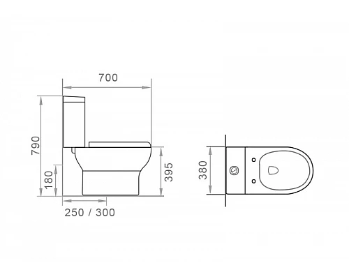 Заказать Унитаз компакт Orange C04-000W с бачком и сиденьем Микролифт в магазине сантехники Santeh-Crystal.ru