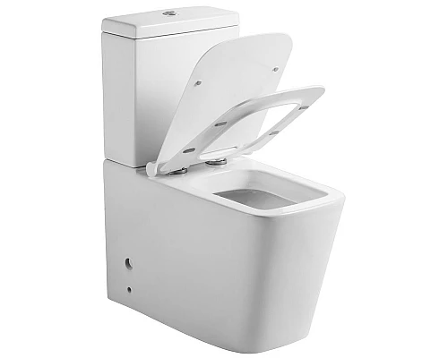 Приобрести Унитаз компакт Orange C06-000W с бачком и сиденьем Микролифт в магазине сантехники Santeh-Crystal.ru