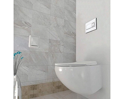 Заказать Унитаз Pestan Fluenta Rimless 40006661 подвесной с сидением Микролифт в магазине сантехники Santeh-Crystal.ru