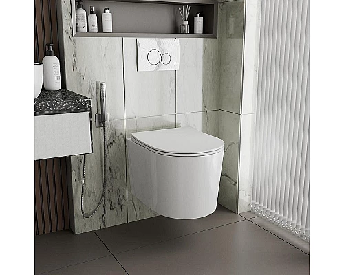 Заказать Унитаз Point Веста PN41701 подвесной Белый с сиденьем Микролифт в магазине сантехники Santeh-Crystal.ru