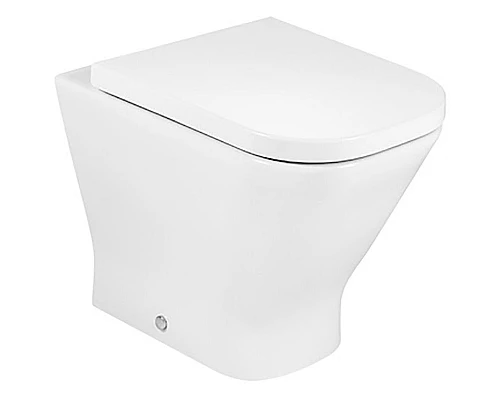 Приобрести Комплект унитаза со смывным бачком Roca The Gap 893109000 с сиденьем Микролифт и клавишей смыва Хром в магазине сантехники Santeh-Crystal.ru