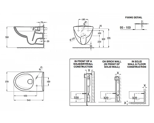 Купить Унитаз Roca Victoria Rimless 34639300Y подвесной без сиденья в магазине сантехники Santeh-Crystal.ru
