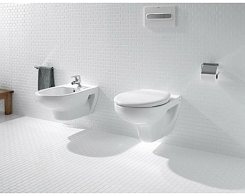 Заказать Комплект унитаза с инсталляцией Roca Victoria 893100000 с сиденьем Микролифт и клавишей смыва Хром в магазине сантехники Santeh-Crystal.ru