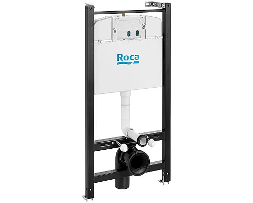 Заказать Комплект унитаза с инсталляцией Roca Victoria 893100000 с сиденьем Микролифт и клавишей смыва Хром в магазине сантехники Santeh-Crystal.ru