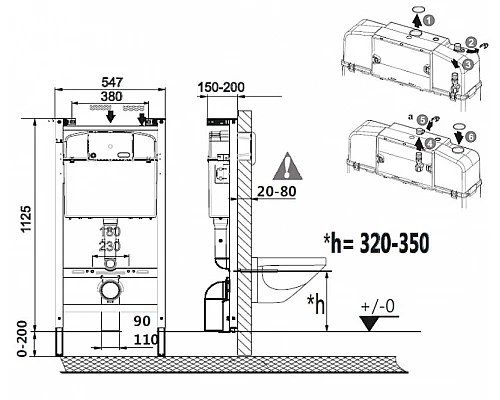 Заказать Комплект унитаза с инсталляцией Roca Victoria 893100000 с сиденьем Микролифт и клавишей смыва Хром в магазине сантехники Santeh-Crystal.ru