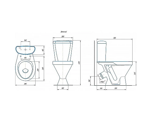 Заказать Унитаз компакт Rosa Детский 4620008196268 Белый с бачком и сиденьем в магазине сантехники Santeh-Crystal.ru