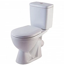 Унитаз компакт Rosa Лира 4620008191096 Белый с бачком и сиденьем