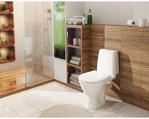 Заказать Унитаз компакт Rosa Премьер 4620008191140 Белый с бачком и сиденьем в магазине сантехники Santeh-Crystal.ru