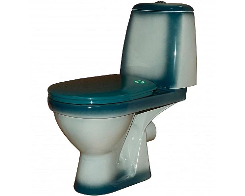 Приобрести Унитаз компакт Rosa Премьер 4620008191157 Зеленый декор с бачком и сиденьем в магазине сантехники Santeh-Crystal.ru