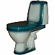 Приобрести Унитаз компакт Rosa Премьер 4620008191157 Зеленый декор с бачком и сиденьем в магазине сантехники Santeh-Crystal.ru