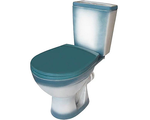 Заказать Унитаз компакт Rosa Соло 4640021065778 Зеленый декор с бачком и сиденьем в магазине сантехники Santeh-Crystal.ru