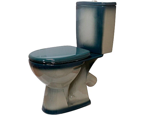 Заказать Унитаз компакт Rosa Уют 4630055558780 Зеленый декор с бачком и сиденьем в магазине сантехники Santeh-Crystal.ru