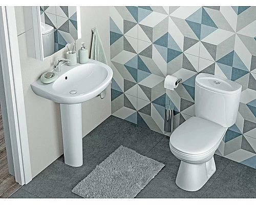 Приобрести Унитаз компакт Santek Анимо 1.WH30.2.134 с бачком и сиденьем в магазине сантехники Santeh-Crystal.ru