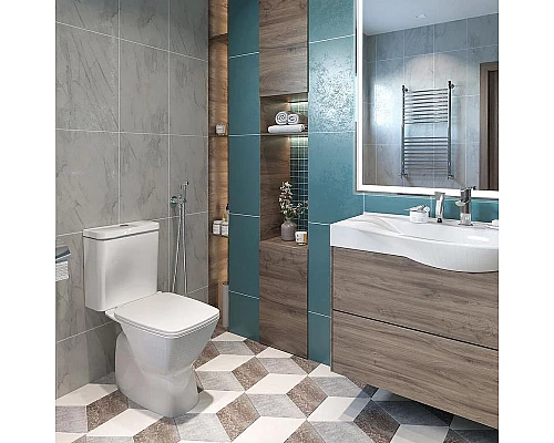 Купить Унитаз компакт Santek Нео 1WH302470 с бачком и сиденьем Микролифт в магазине сантехники Santeh-Crystal.ru