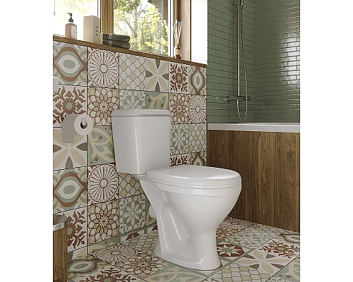 Заказать Унитаз компакт Santeri Pro 1.P215.5.S00.00B.F с бачком и сиденьем в магазине сантехники Santeh-Crystal.ru