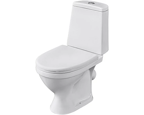 Приобрести Унитаз компакт Santeri Прайм 1.P206.3.S00.00B.F комфорт с бачком и сиденьем в магазине сантехники Santeh-Crystal.ru