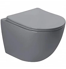 Унитаз SantiLine SL-5005MG подвесной Серый матовый с сиденьем Микролифт