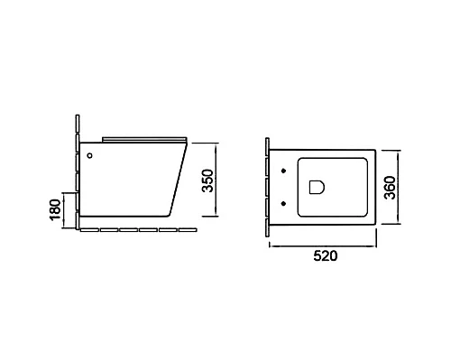 Купить Унитаз SantiLine SL-5007MR подвесной Красный матовый с сиденьем Микролифт в магазине сантехники Santeh-Crystal.ru