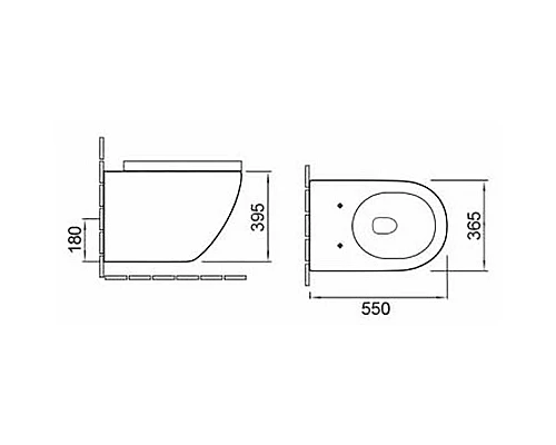 Приобрести Унитаз SantiLine SL-5002MW подвесной с сиденьем Микролифт в магазине сантехники Santeh-Crystal.ru