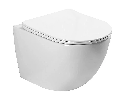 Купить Комплект унитаза SantiLine SL-5005 с сиденьем Микролифт и инсталляцией WeltWasser WW Marberg 507 10000005949+10000005952 с клавишей смыва Хром глянцевый в магазине сантехники Santeh-Crystal.ru