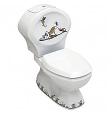 Унитаз компакт Serel Children 8702DOGR с бачком и сиденьем