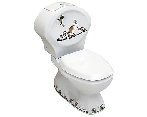 Заказать Унитаз компакт Serel Children 8702DOGR с бачком и сиденьем в магазине сантехники Santeh-Crystal.ru