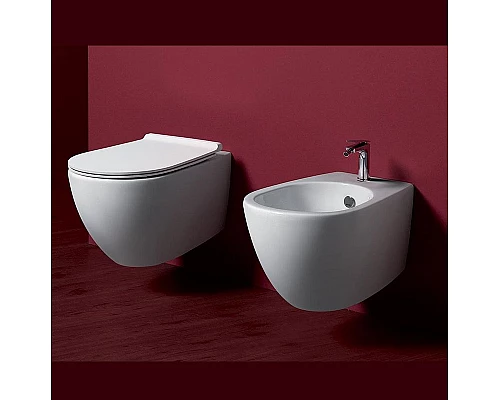 Заказать Унитаз Simas Vignoni VI18bi matt подвесной Белый матовый без сиденья в магазине сантехники Santeh-Crystal.ru