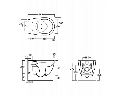 Заказать Унитаз Simas Vignoni VI18bi matt подвесной Белый матовый без сиденья в магазине сантехники Santeh-Crystal.ru