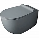 Унитаз Simas Vignoni VI18 cemento matt подвесной Серый матовый без сиденья Унитаз Simas Vignoni VI18 cemento matt подвесной Серый матовый без сиденья