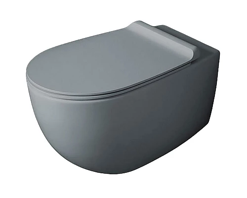 Купить Унитаз Simas Vignoni VI18 cemento matt подвесной Серый матовый без сиденья в магазине сантехники Santeh-Crystal.ru