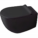 Унитаз Simas Vignoni VI18nero matt подвесной Черный матовый без сиденья Унитаз Simas Vignoni VI18nero matt подвесной Черный матовый без сиденья