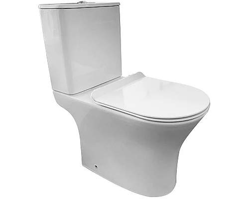 Приобрести Унитаз компакт Timo Reko TK-201 с бачком и сиденьем Микролифт в магазине сантехники Santeh-Crystal.ru
