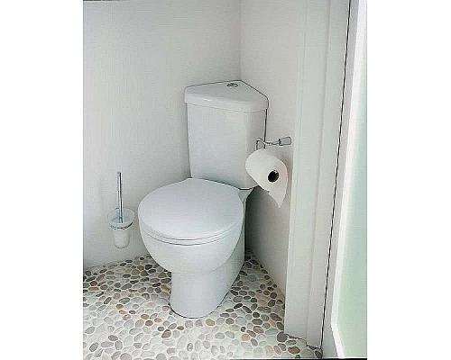 Приобрести Унитаз компакт Vitra Arkitekt 9754B003-7201 угловой с бачком и сиденьем Микролифт в магазине сантехники Santeh-Crystal.ru