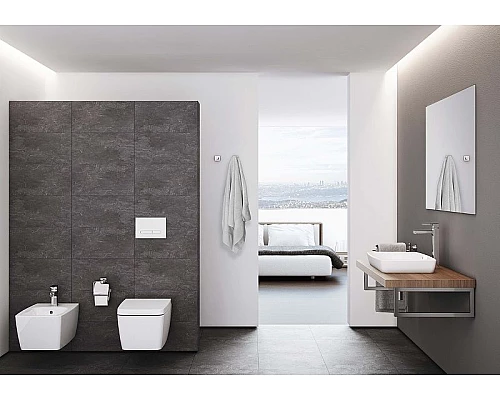 Приобрести Унитаз Vitra Metropole 7672B003-1686 подвесной без сиденья в магазине сантехники Santeh-Crystal.ru