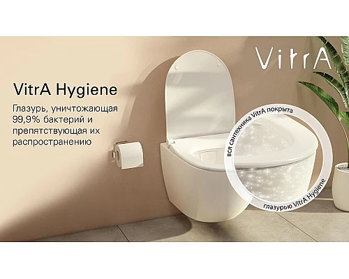 Купить Унитаз Vitra Zentrum 5785B003-0075 подвесной без сиденья в магазине сантехники Santeh-Crystal.ru