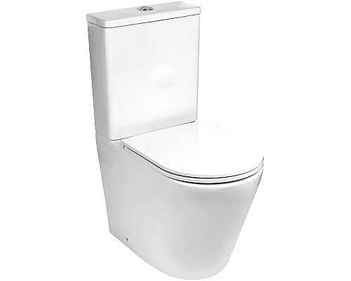 Купить Унитаз компакт WeltWasser Salzbach 001 GL-WT 10000003763 Белый глянец с бачком и сиденьем Микролифт в магазине сантехники Santeh-Crystal.ru