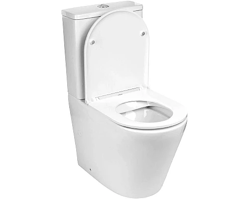 Купить Унитаз компакт WeltWasser Salzbach 001 GL-WT 10000003763 Белый глянец с бачком и сиденьем Микролифт в магазине сантехники Santeh-Crystal.ru