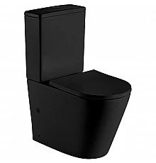 Унитаз компакт WeltWasser Salzbach 001 MT-BL 10000003765 Черный матовый с бачком и сиденьем Микролифт