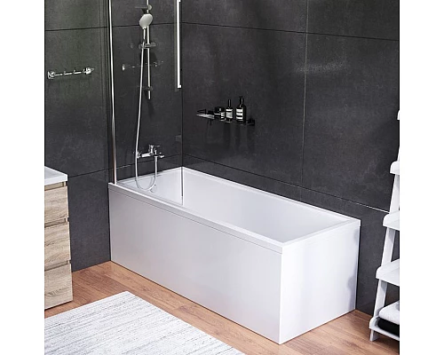 Купить Комплект акриловой ванны AM.PM Gem 170х70 WK90EA без гидромассажа со смесителем с душевым гарнитуром и аксессуарами для ванной комнаты в магазине сантехники Santeh-Crystal.ru