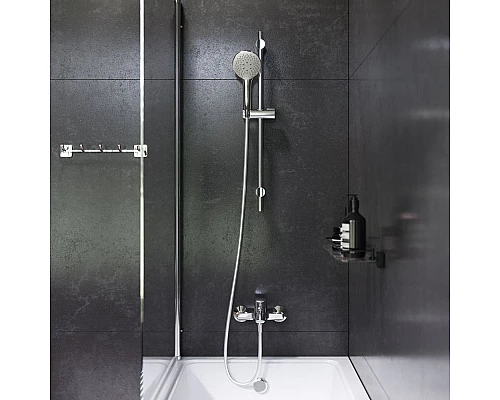 Купить Комплект акриловой ванны AM.PM Gem 170х70 WK90EA без гидромассажа со смесителем с душевым гарнитуром и аксессуарами для ванной комнаты в магазине сантехники Santeh-Crystal.ru