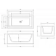 Купить Акриловая ванна Abber 160х80 AB9406-1.6 без гидромассажа в магазине сантехники Santeh-Crystal.ru