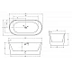 Купить Акриловая ванна Abber AB9209 170х80 без гидромассажа в магазине сантехники Santeh-Crystal.ru
