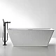 Заказать Ванна из искусственного камня Abber Berlin 170x75 AM9912 Белая без гидромассажа в магазине сантехники Santeh-Crystal.ru